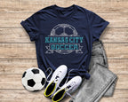 Kansas City Rhinestone Soccer T-Shirt: Comfort Colors Fan Tee