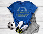 Los Angeles Rhinestone Soccer T-Shirt: Comfort Colors Unisex Game Day Shirt
