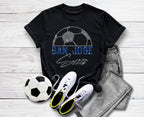 San Jose Rhinestone Soccer T-Shirt: Vintage Sports Apparel