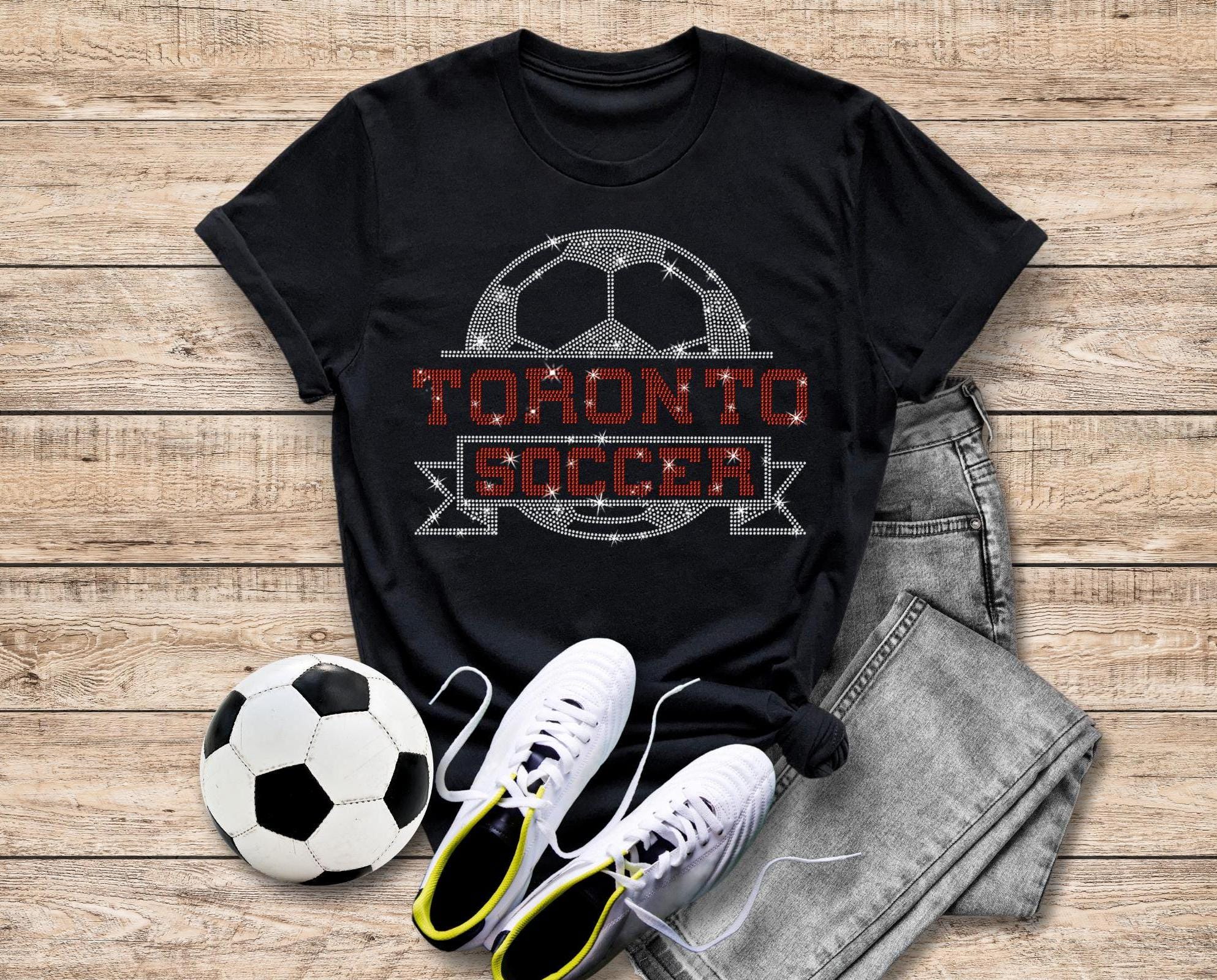 Toronto Rhinestone Soccer T-Shirt: Women's Sports Tee