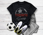 Toronto Rhinestone Soccer T-Shirt: Unisex Sports Fan Tee
