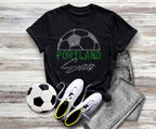 Portland Rhinestone Soccer T-Shirt: Gameday Sports Mom Tee