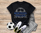 Montreal Rhinestone Soccer T-Shirt: Retro Sports Tee