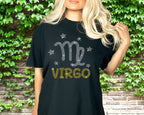 Virgo Rhinestone T-Shirt: Groovy Zodiac Birthday Tee