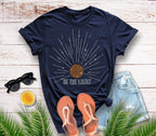 Sun-Be The Light Rhinestone Shirt: Comfort Colors Christian Tee