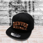 Denver Football Rhinestone Trucker Hat: Adjustable Sport Cheer Cap