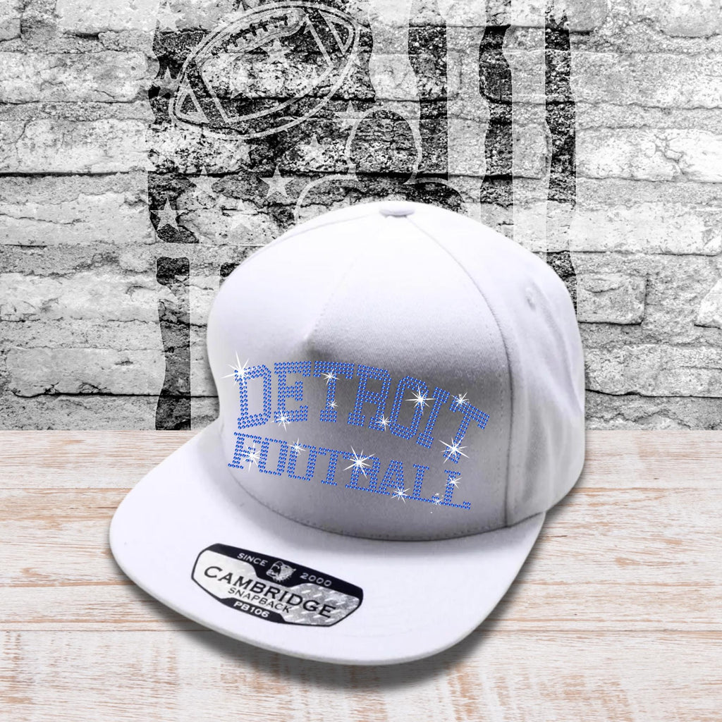 Detroit Football Rhinestone Trucker Hat: Game Day Fanwear