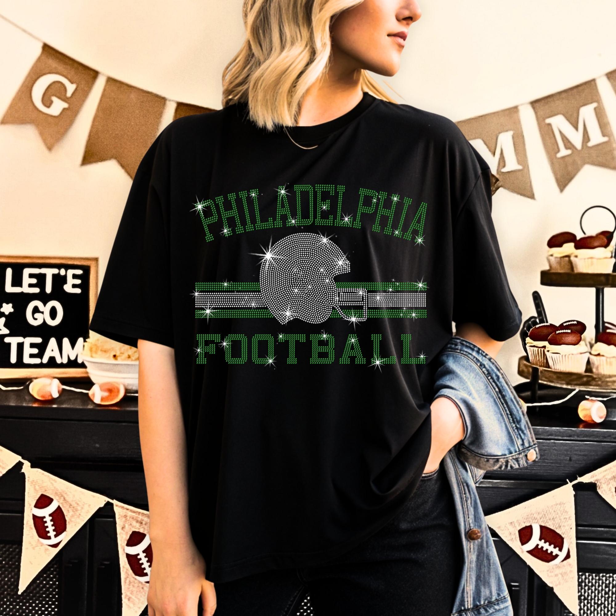 Philadelphia Football Rhinestone T-Shirt: Mascot Sportswear Main image