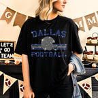 Dallas Football Rhinestone T-Shirt: Vintage Game Day Tee