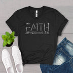 Faith Rhinestone Shirt: Christian Worship Comfort Colors Tee