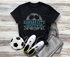 Kansas City Rhinestone Soccer T-Shirt: Comfort Colors Fan Tee