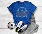 Cincinnati Rhinestone Soccer T-Shirt: Gameday Fan Apparel