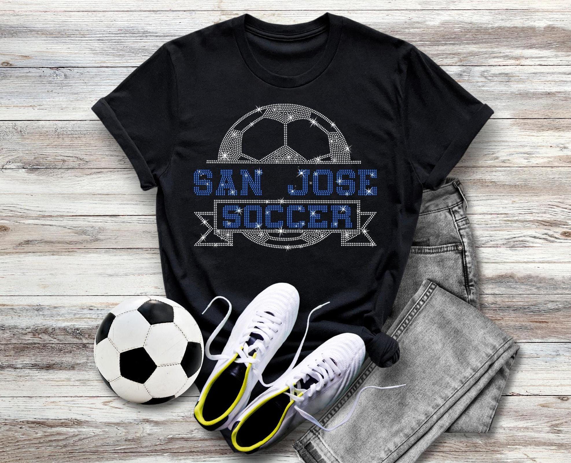 San Jose Rhinestone Soccer T-Shirt: Women's Team Spirit Apparel Main image