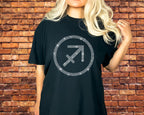 Rhinestone Sagittarius T-Shirt: Cozy Zodiac Comfort Colors Shirt