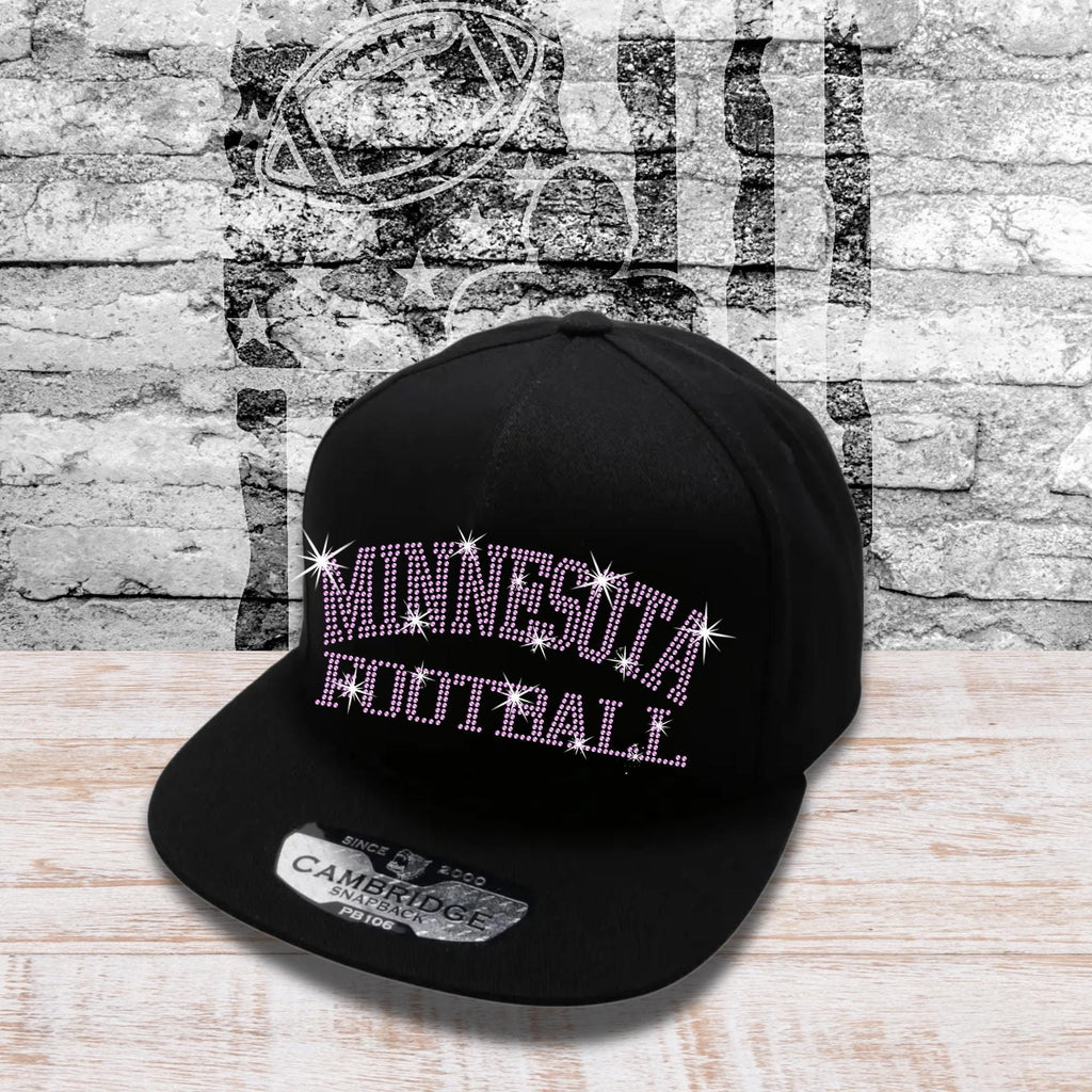 Minnesota Football Rhinestone Snapback Cap: Team Game Day Headwear