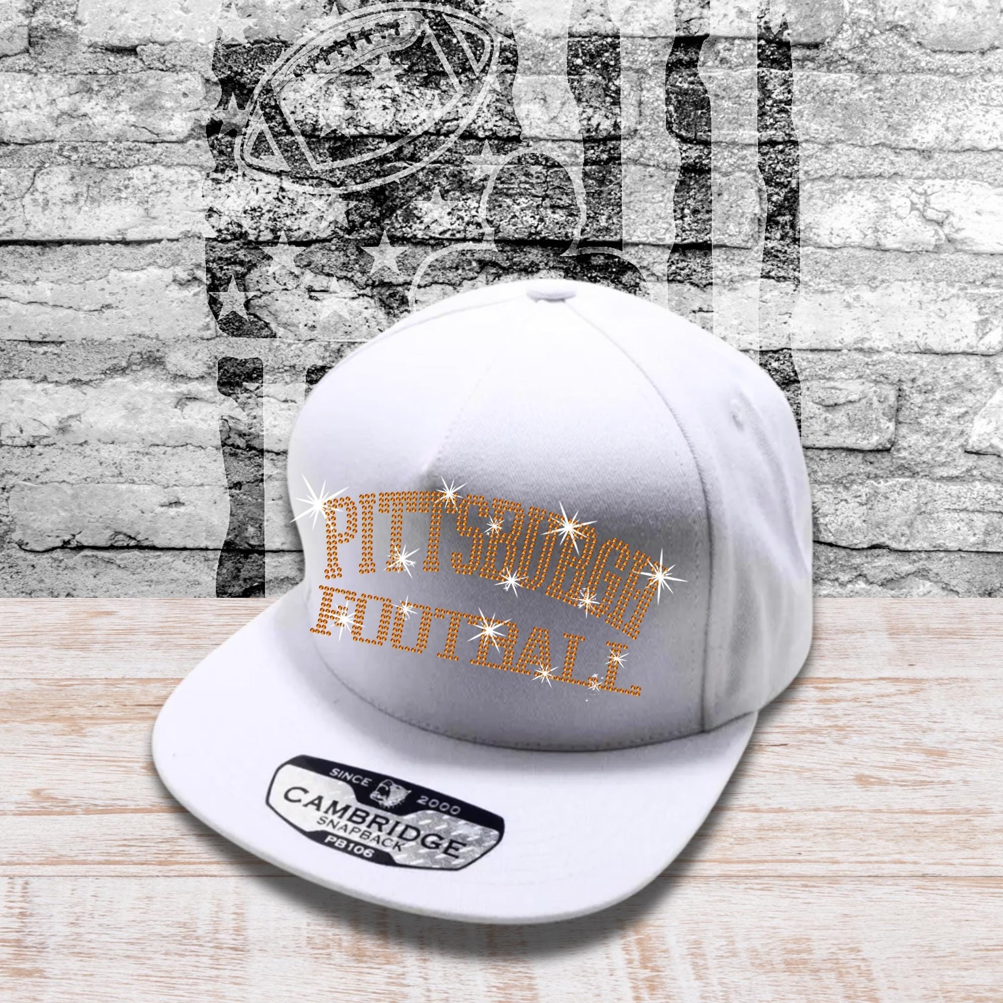 Pittsburgh Football Rhinestone Snapback Cap: Game Day Headwear