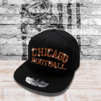 Chicago Football Rhinestone Snapback Cap: Vintage Style Fan Hat