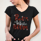 Red White Boom Rhinestone T-Shirt: 4th of July Celebration Tee