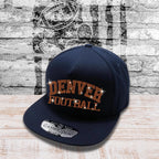 Denver Football Rhinestone Trucker Hat: Adjustable Sport Cheer Cap