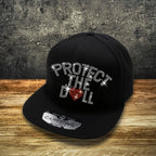 Protect The Dolls Rhinestone Snapback: Feminist Trucker Hat