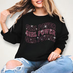 Girl Power Rhinestone T-Shirt: Feminist Activist Tee