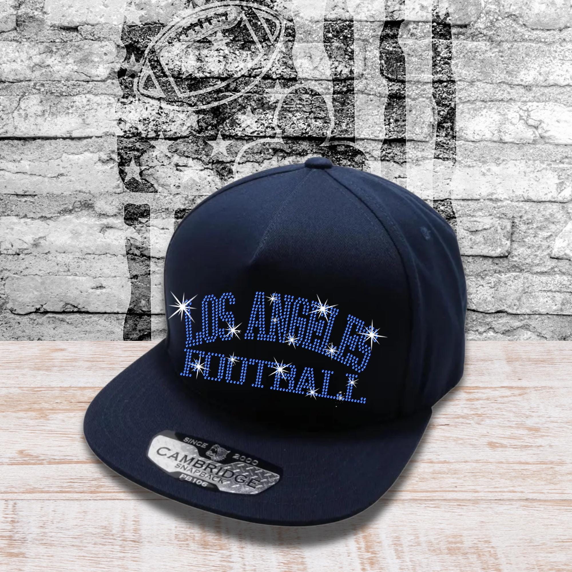 Los Angeles Football Rhinestone Snapback Cap: Retro Dad Hat Main image