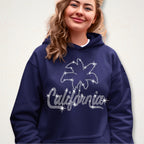 California Palm Rhinestone T-Shirt: Retro Beach Souvenir Tee