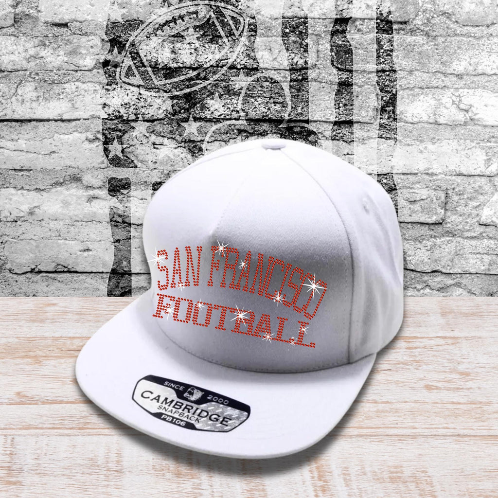 San Francisco Football Rhinestone Snapback Cap - Game Day Accessory
