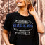 Dallas Rhinestone Football T-Shirt: Gameday Sparkle