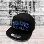 Indianapolis Football Rhinestone Snapback: Vintage 90s Game Day Hat