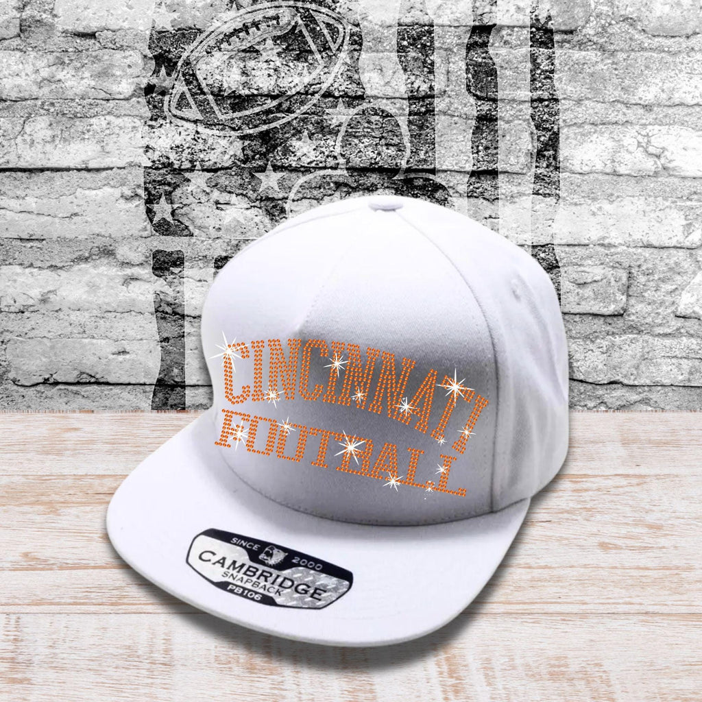 Cincinnati Football Rhinestone Snapback Cap: Vintage NFL Hat
