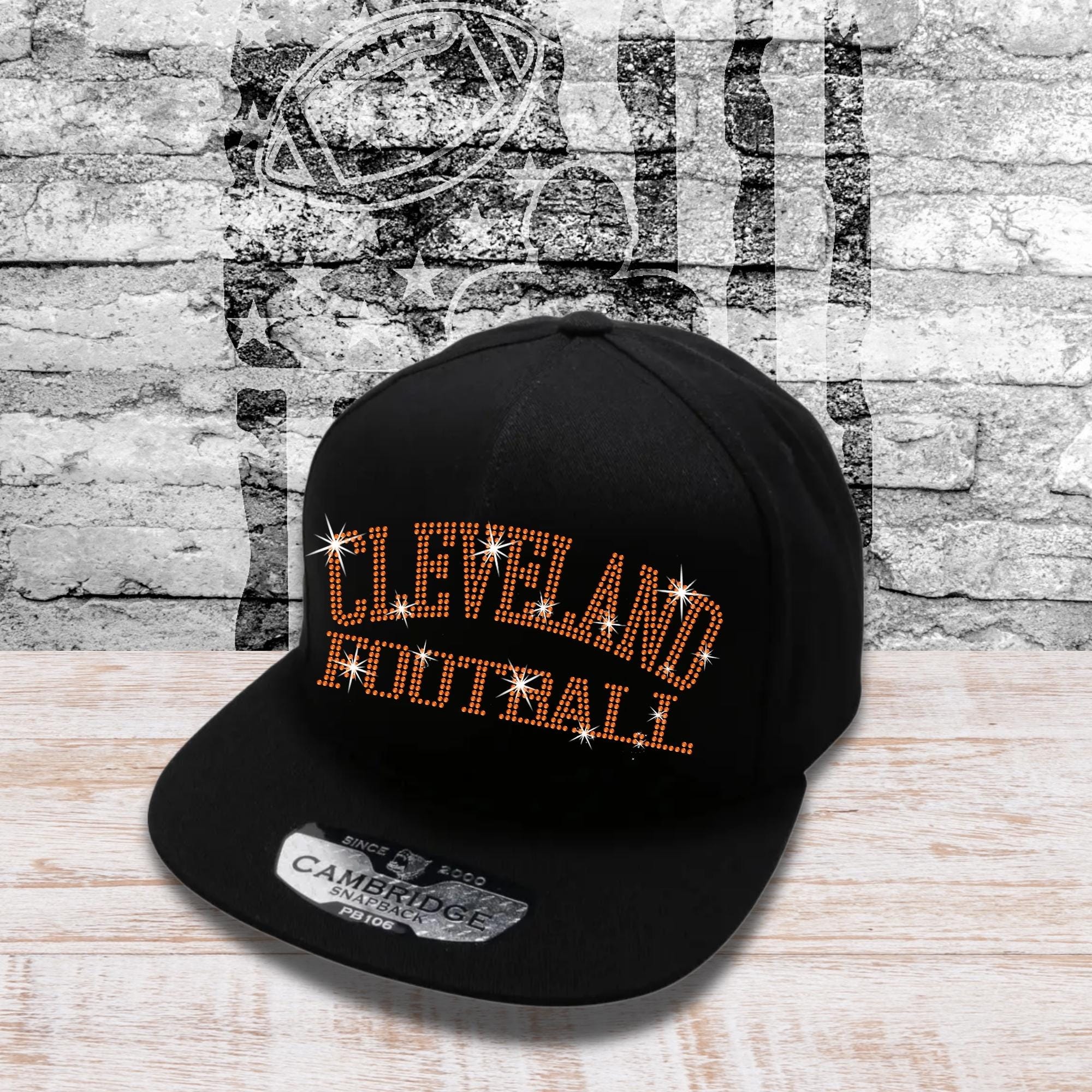 Cleveland Football Rhinestone Snapback Cap: Game Day Pride