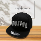 Mimi Rhinestone Snapback Cap: Grandma Gift, Cheering Headwear