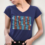 Saltwater Seashells Rhinestone T-shirt: Unisex Summer Vacation Tee