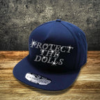 Protect The Dolls Rhinestone Snapback: Feminist Trucker Hat