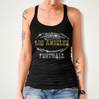 Los Angeles Rhinestone Football T-Shirt: Game Day Fan Tee