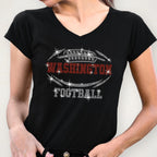 Washington Rhinestone Football T-Shirt: Game Day Bling