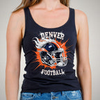 Denver Football Rhinestone Game Day Shirt: Football Fan Gear