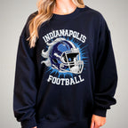 Indianapolis Football Rhinestone Shirt: Sparkling Game Day Tee DTF Rhinestone Mix