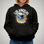 Los Angeles Football Rhinestone Shirt: Sparkly DTF Tee, LA Tailgate Outfit DTF Rhinestone Mix
