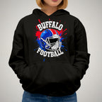Buffalo Football Rhinestone Shirt: Game Day Bling Tee DTF and Rhinestone Mix