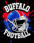 Buffalo Football Rhinestone Shirt: Game Day Bling Tee DTF and Rhinestone Mix
