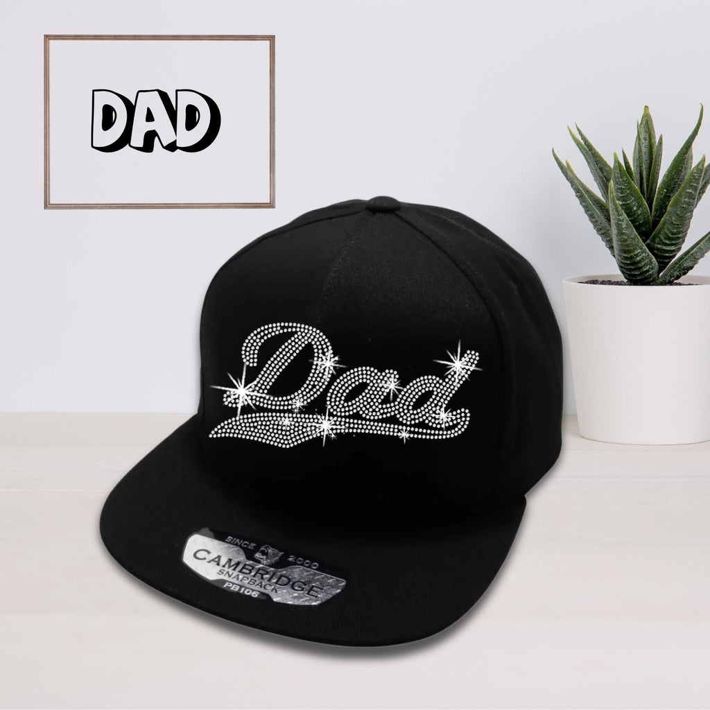 Dad Rhinestone Snapback Hat: Retro Style Baseball Cap