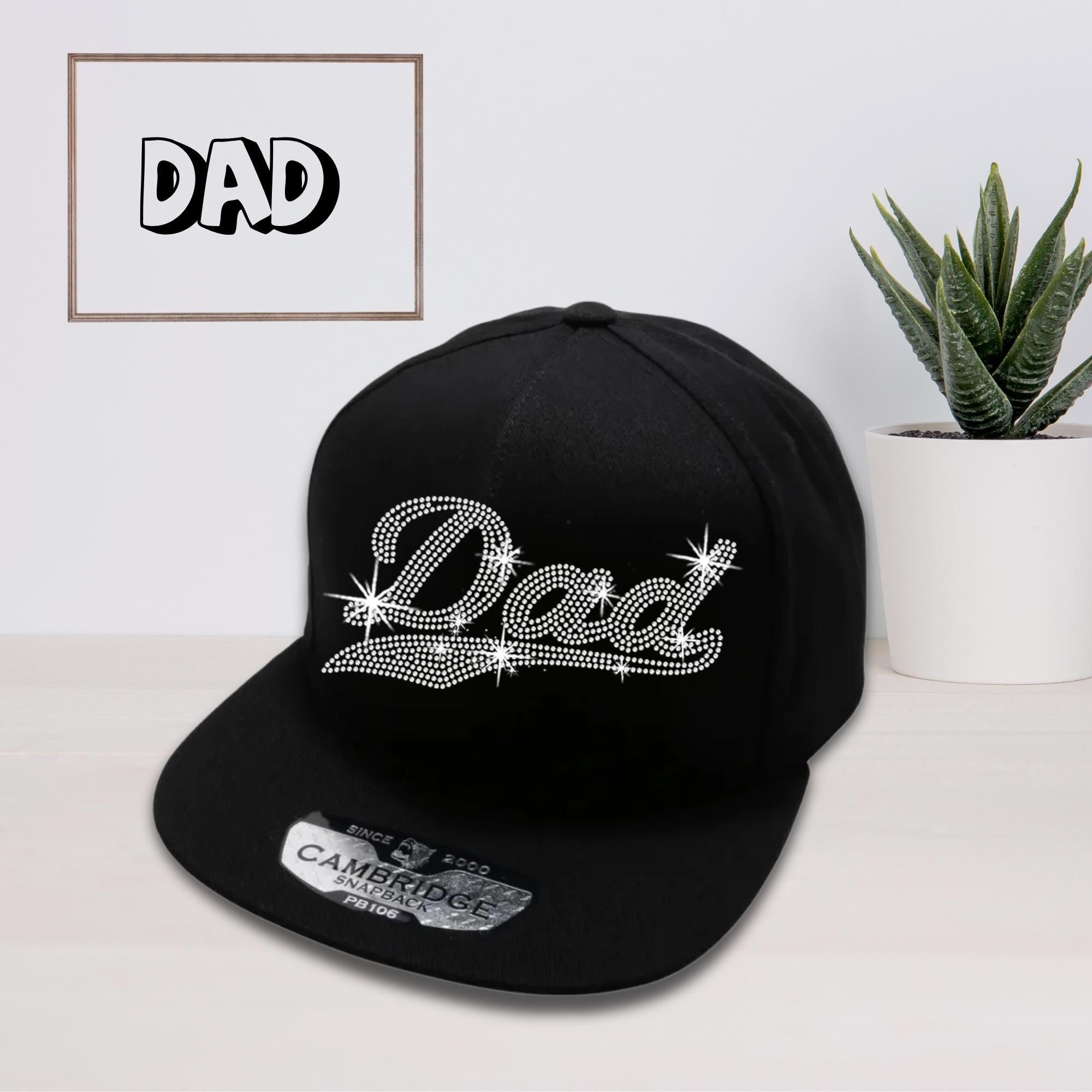 Dad Rhinestone Snapback Hat: Retro Style Baseball Cap