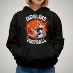 Cleveland Football Rhinestone DTF Shirt: Game Day Fan Tee