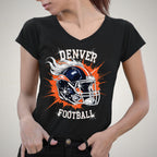 Denver Football Rhinestone Game Day Shirt: Football Fan Gear