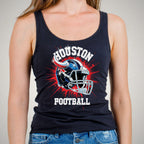 Houston Football Rhinestone Shirt: Sparkling Game Day Tee