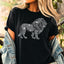 Rhinestone Lion Shirt: Sparkly Animal Tee, Trendy Women's Top