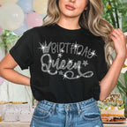 Birthday Queen Rhinestone T-Shirt: Beauty Diva Tee