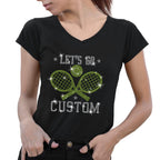 Custom Rhinestone Tennis T-Shirt: Personalized Sports Tee